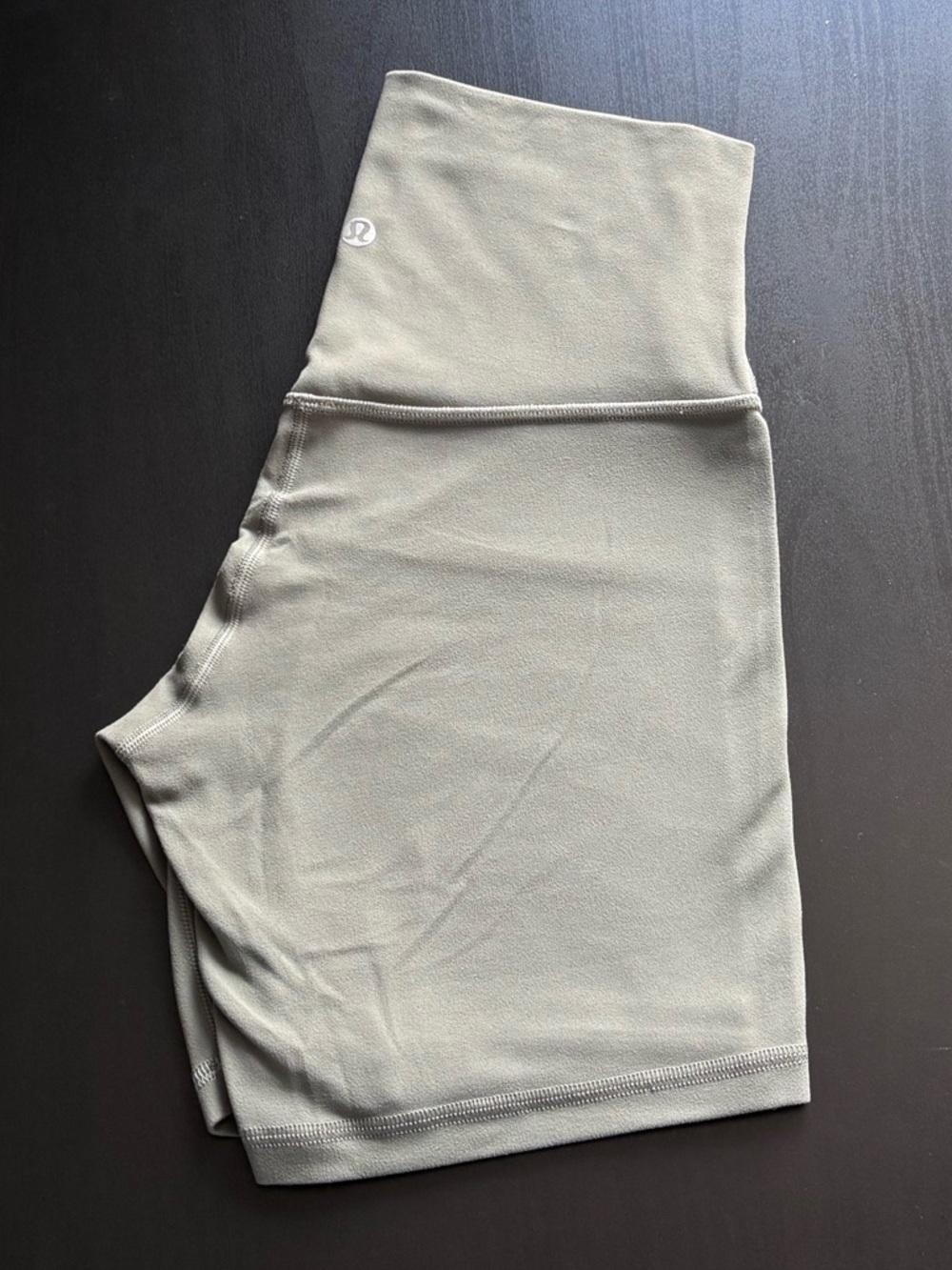 Lululemon Align High Rise Short 6” in Grey Sage